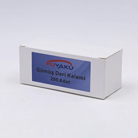 Fuyaku Gümüş Deri Kalemi Metal (200 Adet)