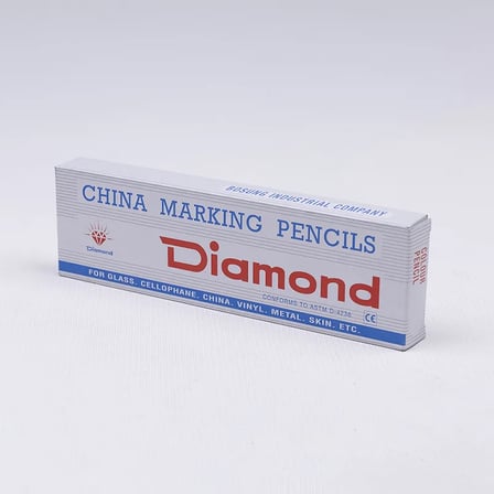 Diamond İpli Mumlu İşaretleme Kalemi (12 Adet) Mavi