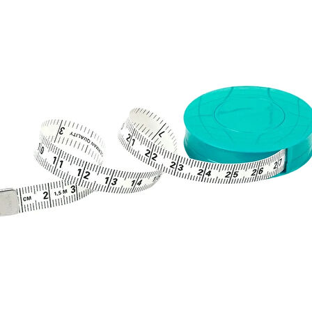 Mezura Otomatik 1.5 Metre Turkuaz