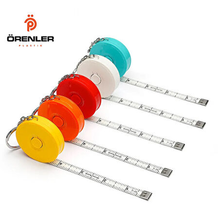 Mezura Otomatik Anahtarlık 1.5 Metre 2. Versiyon Turkuaz