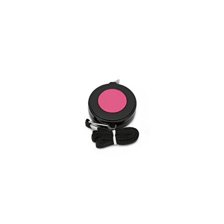 Mezura Otomatik Askılı 3 Metre Pembe-Beyaz