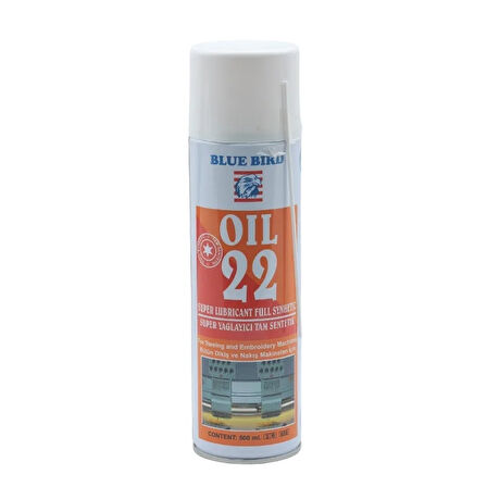Bluebird Oil 22 Yağlayıcı Sentetik Sprey (500 ml.)