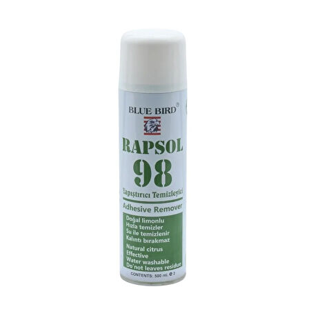 Bluebird Rapsol 98 Yapıştırıcı Temizleyici Sprey (500 ml.)