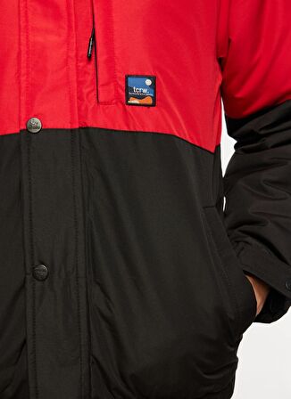 The Crow Normal Siyah - Kırmızı - Beyaz Erkek Ceket TC5084