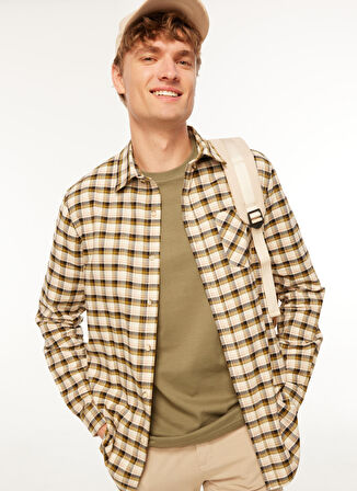 The Crow MANCHESTER Erkek  Haki Gömlek