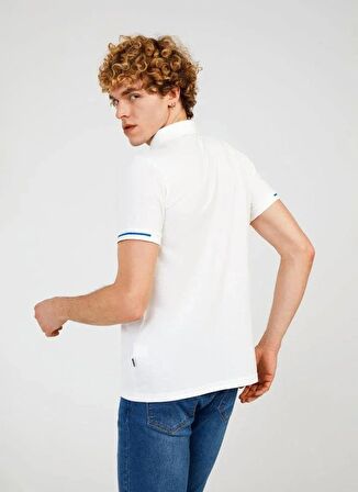The Crow Düz Beyaz Erkek Polo T-Shirt SUMMER POLO