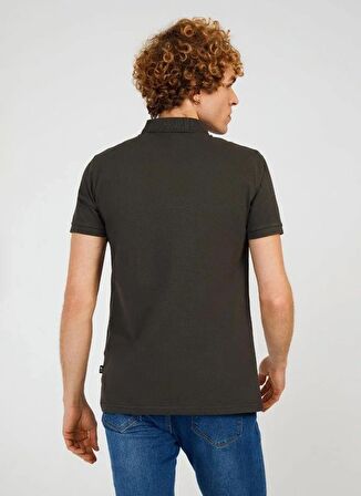 The Crow Polo Yaka Düz Antrasit Erkek T-Shirt FATHER BASIC POLO