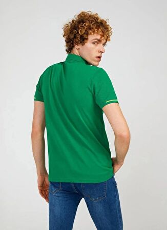 The Crow Düz Çimen Erkek Polo T-Shirt SUMMER POLO