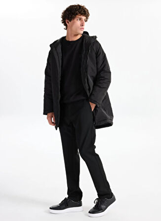 The Crow Siyah Erkek Mont BURN