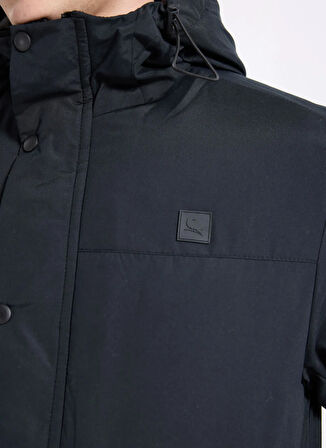 The Crow Siyah Erkek Fermuarlı Regular Fit Mont TC5104_JONS