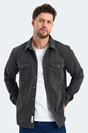 The Crow PETER Erkek  Antrasit Gömlek