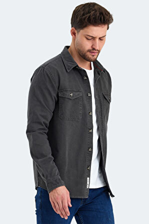 The Crow PETER Erkek  Antrasit Gömlek