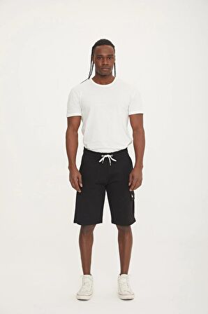 The Crow CASH CARGO SWEATSHORT SİYAH Erkek Şort