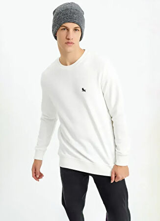 The Crow VENOM Erkek  Ekru Sweatshirt