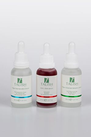 Yoğun Nemlendirici Serum + AHA/BHA Peeling Serum + Yoğun Gözenek Sıkılaştırıcı Niasinamid Serum