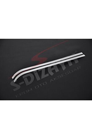 Citroen Berlingo Krom Sürgülü Kapı Çıtası 2 Prç 2008-2018 Uyumlu