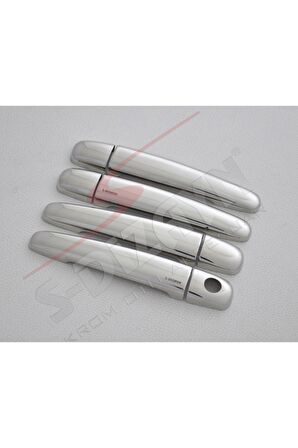 Citroen C3 Uyumlu  Krom Kapı Kolu 4 Kapı 2002-2009