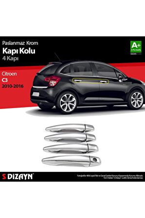 Citroen C3 Krom Kapı Kolu 4 Kapı 2010-2016