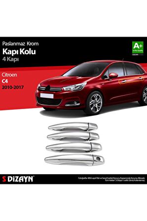 Citroen C4 Hb Krom Kapı Kolu 4 Kapı 2010-2017
