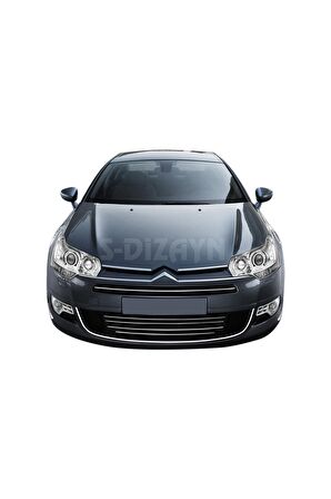 Citroen C5 Krom Ön Tampon Çıtası 5 Parça 2008 Üzeri