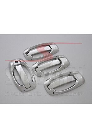 Citroen Nemo Krom Kapı Kolu 4 Kapı 8 Prç 2008 Üzeri (set) Uyumlu