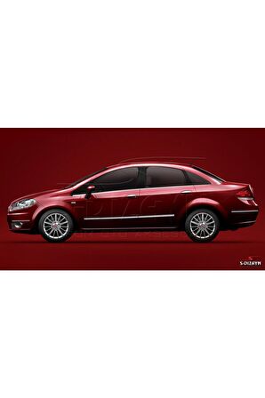S-dizayn Fiat Linea Kapı Koruma Çıtası Krom 2007-2018