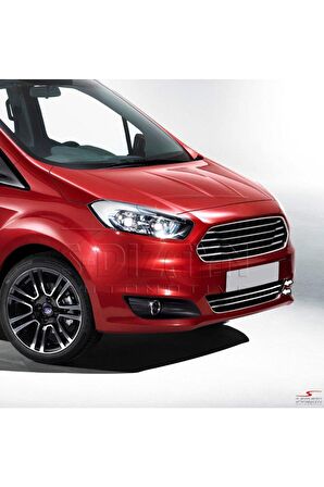 Ford Courier  Uyumlu Krom Ön Tampon Çıta 2 Prç 2014-2017