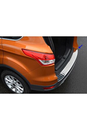 Ford Kuga 2 Krom Arka Tampon Eşiği 2013 Üzeri (taşlı)