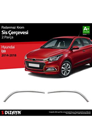 Hyundai I20 Krom Sis Farı Çerçevesi 2 Prç. 2014 Üzeri
