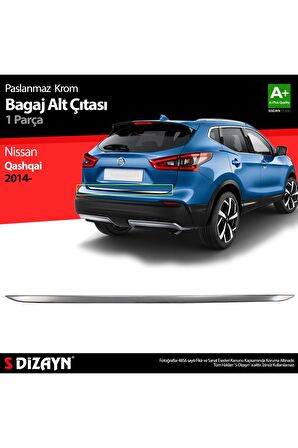 Nissan Qashqai Krom Bagaj Alt Çıtası 2014 Üzeri