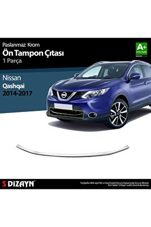 Nissan Qashqai Krom Ön Tampon Çıtası 2014-2017 Uyumlu