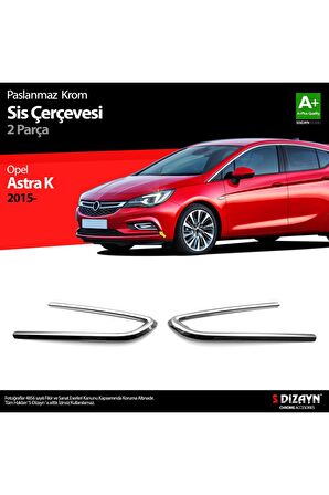 Opel Astra K Hb Krom Sis Farı Çerçevesi 2 Prç 2015 Üzeri Için