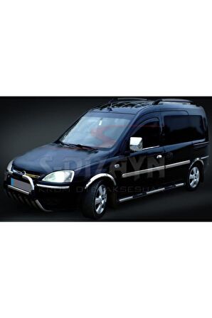 Opel Combo C Krom Yan Kapı Çıtası 4 Prç 2001-2011