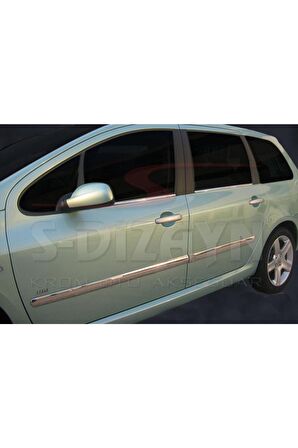 Peugeot 307 Krom Cam Çıtası 4 Prç 2001-2008