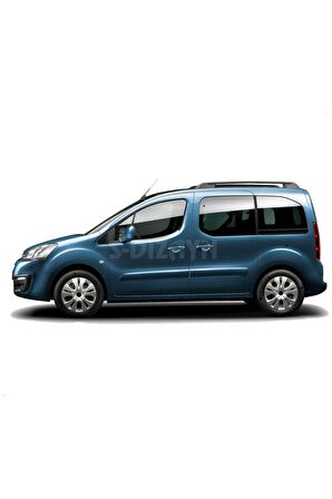 Peugeot Partner Tepee Krom Cam Çıtası 2 Prç 2008 Üzeri