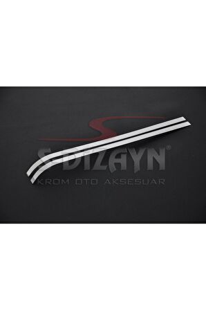 Peugeot Partner Uyumlu Tepee Krom Sürgülü Kapı Çıtası 2 Prç 2008 Üzeri