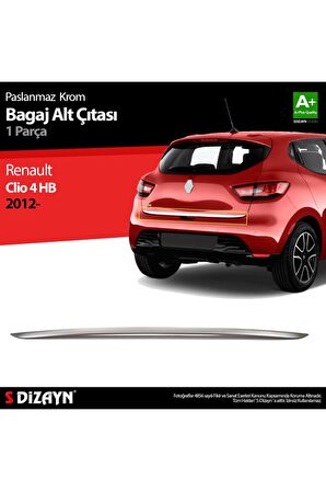 Renault Clio 4 Hb Krom Bagaj Alt Çıtası 2012 Üzeri
