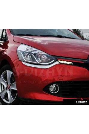 Renault Clio 4 Hb Uyumlu Krom Far Alt Çıtası 2012-2016