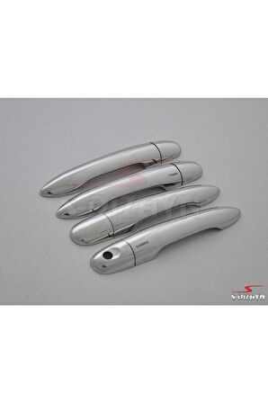 Renault Kangoo Uyumlu Krom Kapı Kolu 4 Kapı 2008 Üzeri