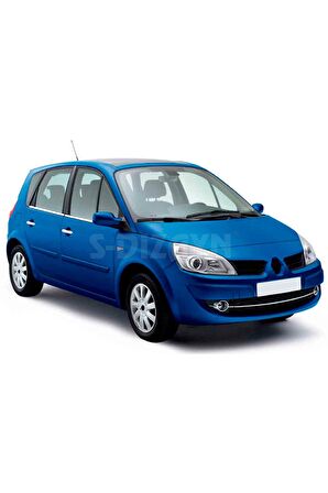 Renault Scenic 2 Krom Cam Çıtası 4 Prç 2003-2009