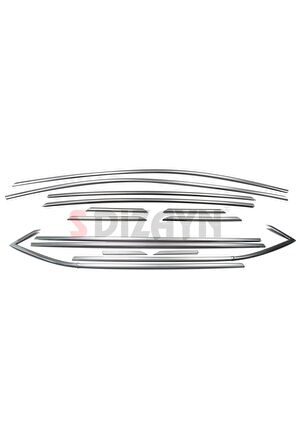 Opel Astra K Hb Krom Cam Çerçeve Seti 14 Prç 2015 Üzeri Uyumlu