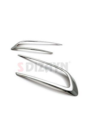S-dizayn Fiat Egea Uyumlu Krom Sis Farı Çerçevesi 2 Parça