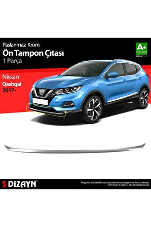 Nissan Qashqai Krom Ön Tampon Çıtası 2017 Ve Üzeri
