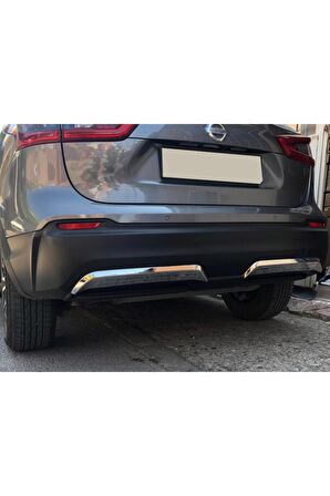 Nissan Qashqai Krom Arka Difüzör 2 Prç. 2017 Ve Üzeri