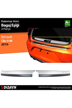 Renault Clio 5 Krom Bagaj Iç Eşiği 2 Parça 2019 Ve Üzeri