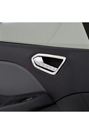 S-dizayn Renault Clio 5 Krom Iç Kapı Kolu Çerçevesi 4 Prç. 2019 ve Üzeri