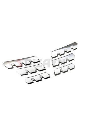 S-dizayn Renault Clio 5 Uyumlu Krom Ön Alt Panjur 6 Parça 2019 Ve Üzeri