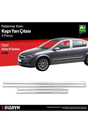 S-dizayn Opel Astra H Sd Krom Kapı Yan Çıtası 2008 Üzeri