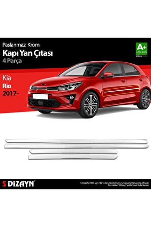 Kia Rio Krom Kapı Yan Çıtası 4 Prç. 2017 Üzeri