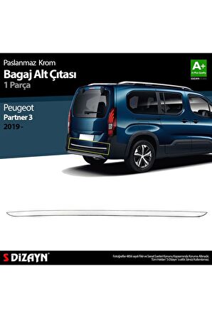 S-dizayn Peugeot Partner 3 Bagaj Alt Çıtası